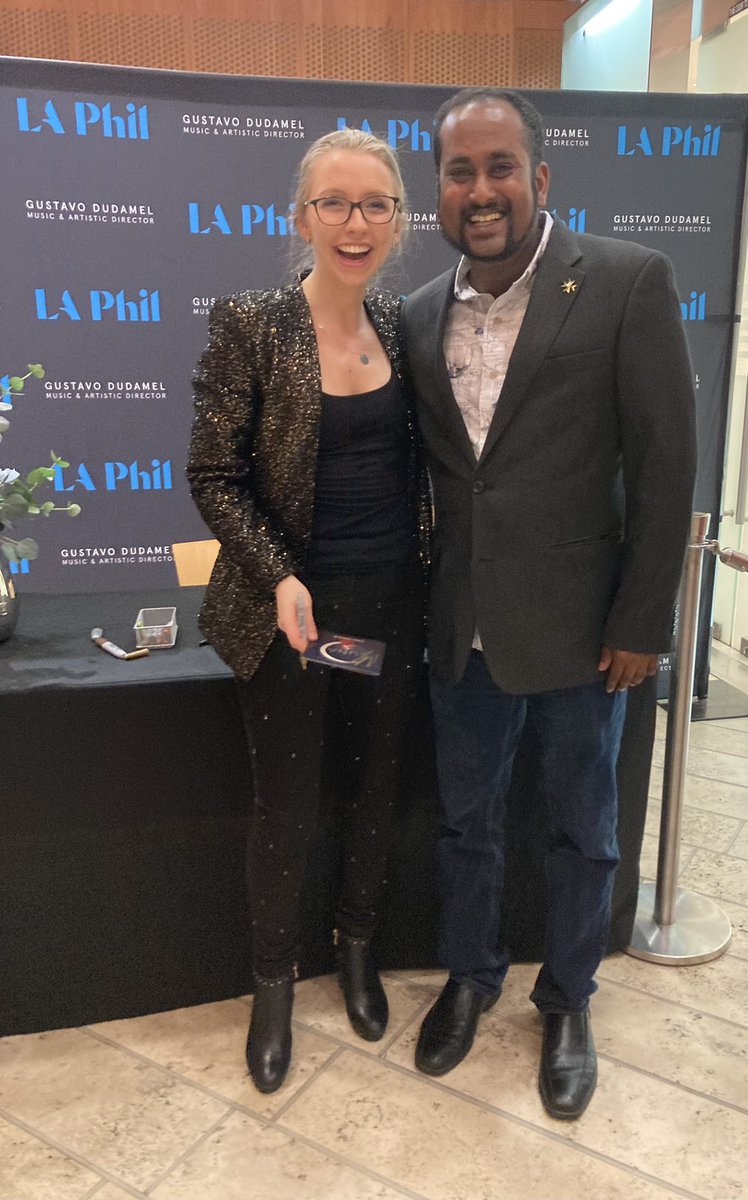 Earlier tonight I got to attend my first concert at the @LAPhil for @annalapwood’s Debut Concert! Thanks for a magical evening, Anna! It was great to meet you and thank you for inspiring fellow organists like me!