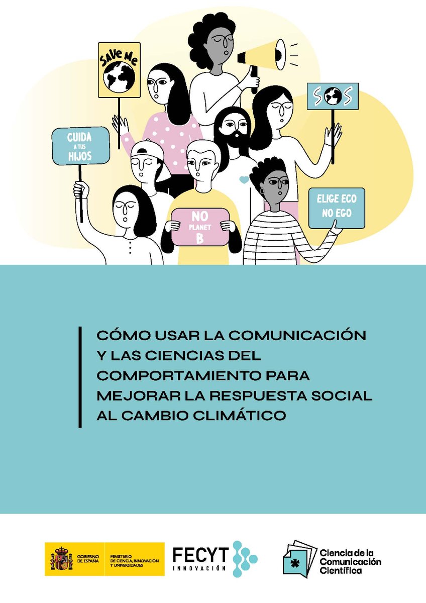 ✅ Las personas están preocupadas por el #CambioClimático y quieren que se tomen medidas. Aún así, cambiar nuestro comportamiento no siempre resulta fácil.

🌎 En el #DíaDeLaTierra publicamos un recurso para ayudarte a ello en tu comunicación.

⬇️ comunicacioncientifica.fecyt.es/recurso/guia-p…