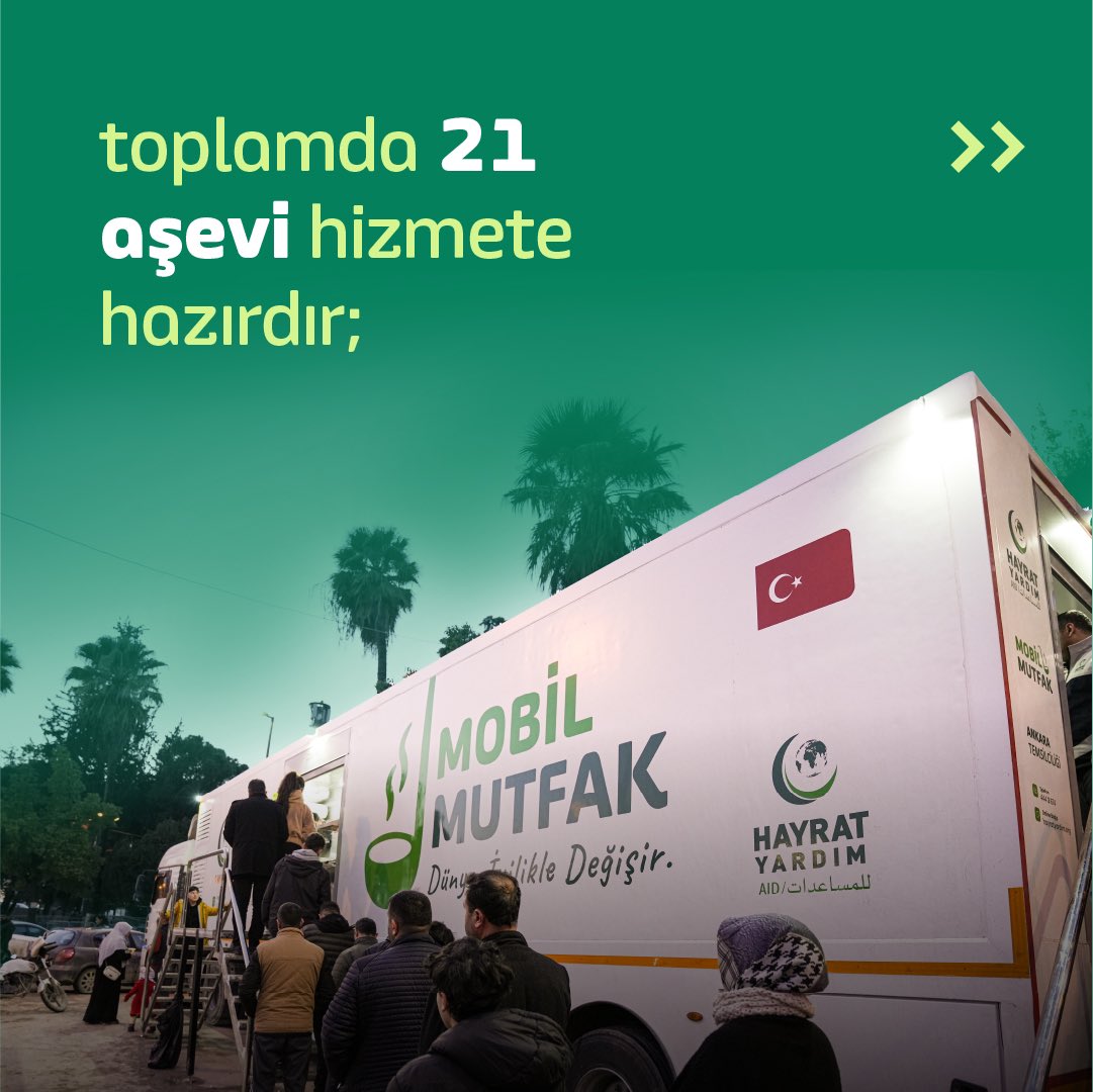 📢 Türkiye'nin dört bir yanında halkımıza hizmet veren mobil aşevlerimiz, AFAD ve Türk Kızılayı tarafından verilen A, B ve C Sınıfı beslenme akreditasyonlarını kazandı.