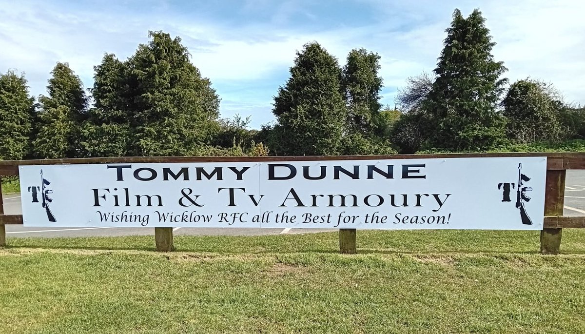 A big thank you to two of our new sponsors, Kings Land Rovers & Tommy Dunne. We have a limited number of hoarding spots left. If you are interested in discussing taking a hoarding to support the club, please contact Sponsorship@wicklowrfc.ie or call Phillip 0868347597.🔴⚪️⚫️