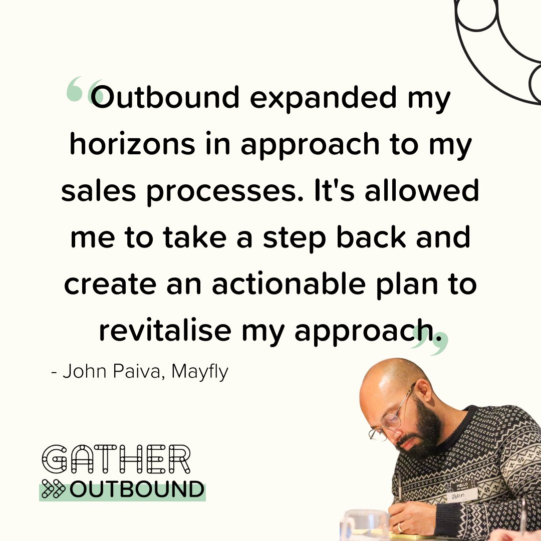 Are you a leader who wants to: ✔️ Implement effective strategies for outbound sales, not just understand them? ✔️ Sleep better at night, knowing sales aren't down to chance? ✔️  Make tangible changes that will increase control and results? We can help > gatherlcr.com/outbound