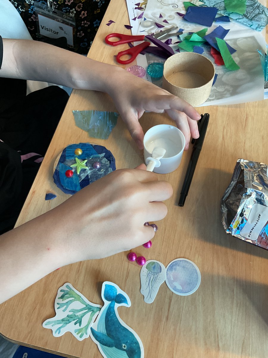Pupils loved working with artists from <a href="/NMMGreenwich/">Nat. Maritime Museum</a> to make their own sailor love boxes.  They learned about their history from a story about a sea monster Maelstrom, before making their own gorgeous boxes.