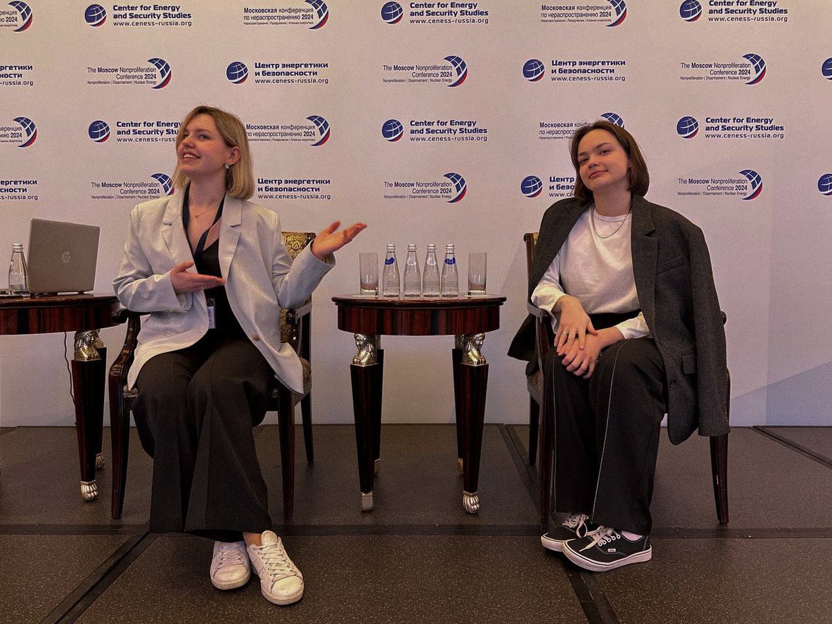 Me and my partner in crime @sofyashestak at the 2024 Moscow Nonproliferation Conference! More than 250 participants from more than 40 countries 🌍