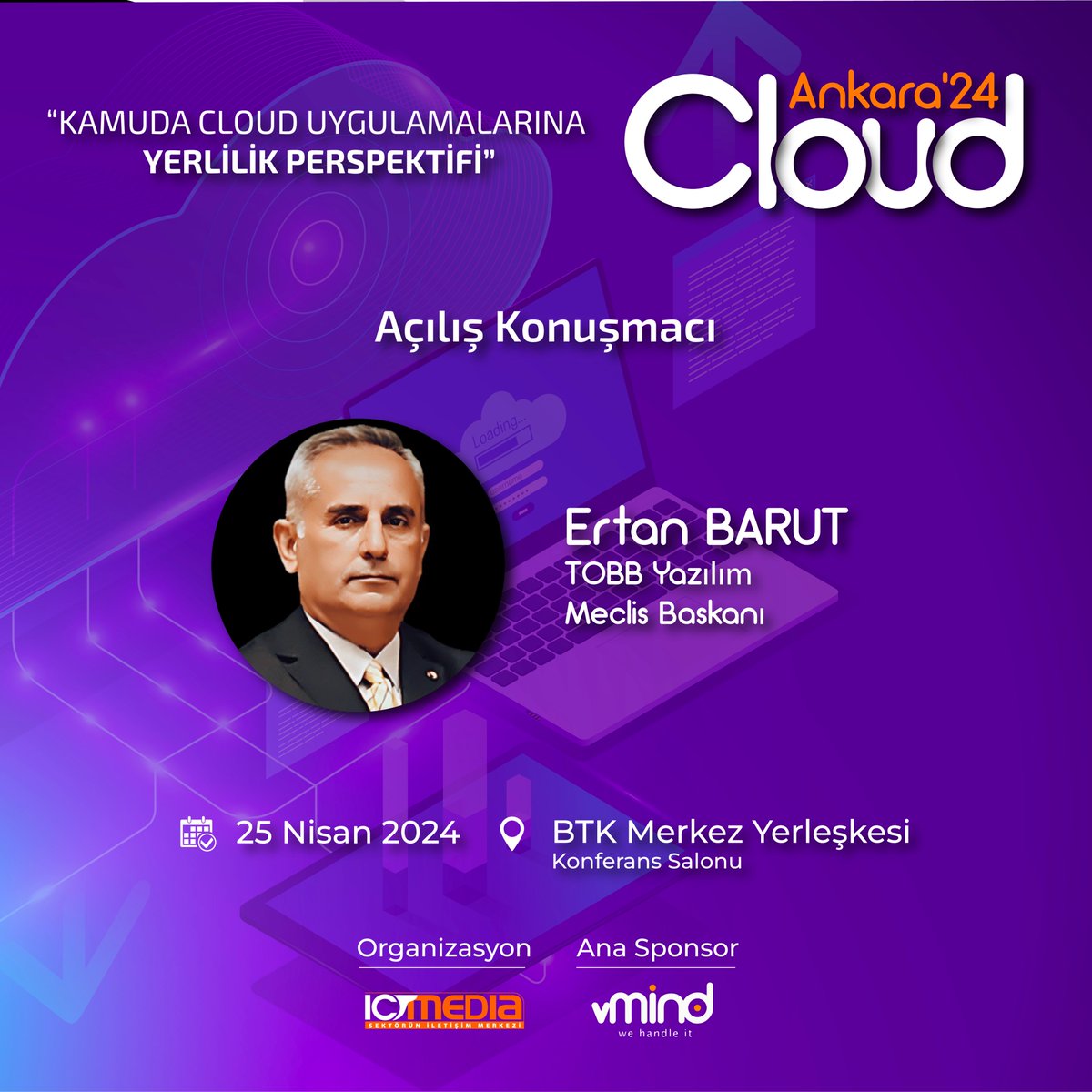 CLOUD ANKARA 2024 etkinliğimizin Açılış Konuşmacıları Murat PEHLİVAN, Gökhan ERZURUMLUOĞLU, Yaşar YEKEBAĞCI ve Ertan BARUT

#cloud
#cloudankara24
#bulutsistemleri
#bulutbilişim
#vMind
#ictmedia