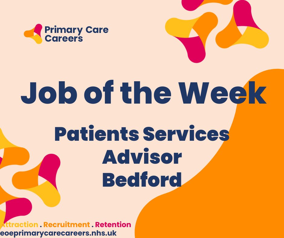 Goldington Avenue Surgery, Bedford are recruiting for a Patient Services Adviser. Do you have great communication skills and wanting to improve the health outcomes for patients? Patient Services Adviser in Bedford - Primary Care Careers (eoeprimarycarecareers.nhs.uk)