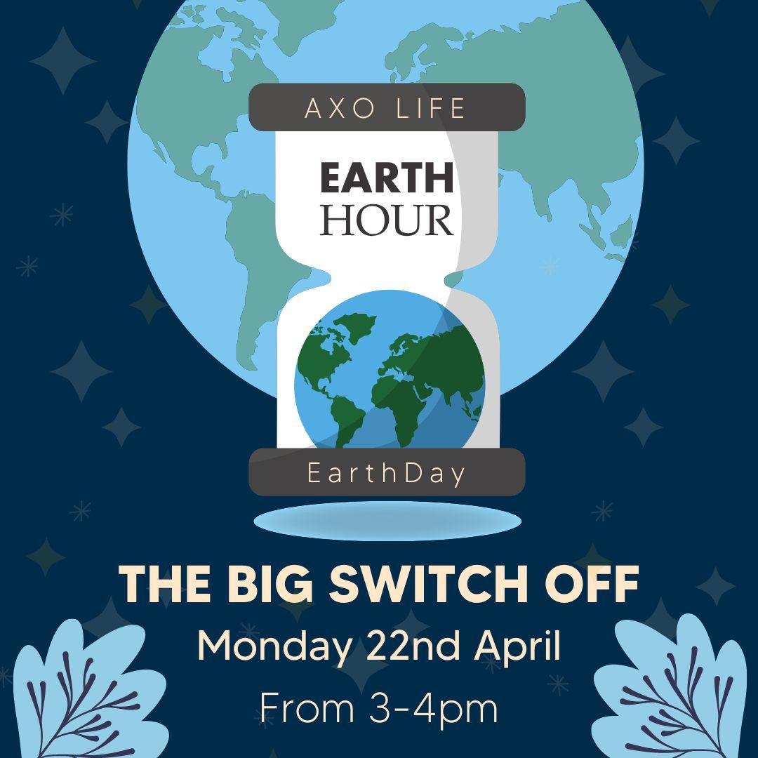 AxoStudent's tweet photo. 🌍✨ Today is World Earth Day! 🌱 

Join us in making a positive impact by participating in the Big Switch Off between 3-4pm. Let's unite to conserve energy and honour our planet together. 

#EarthDay #BigSwitchOff #Sustainability https://t.co/L2BQQ0H43l