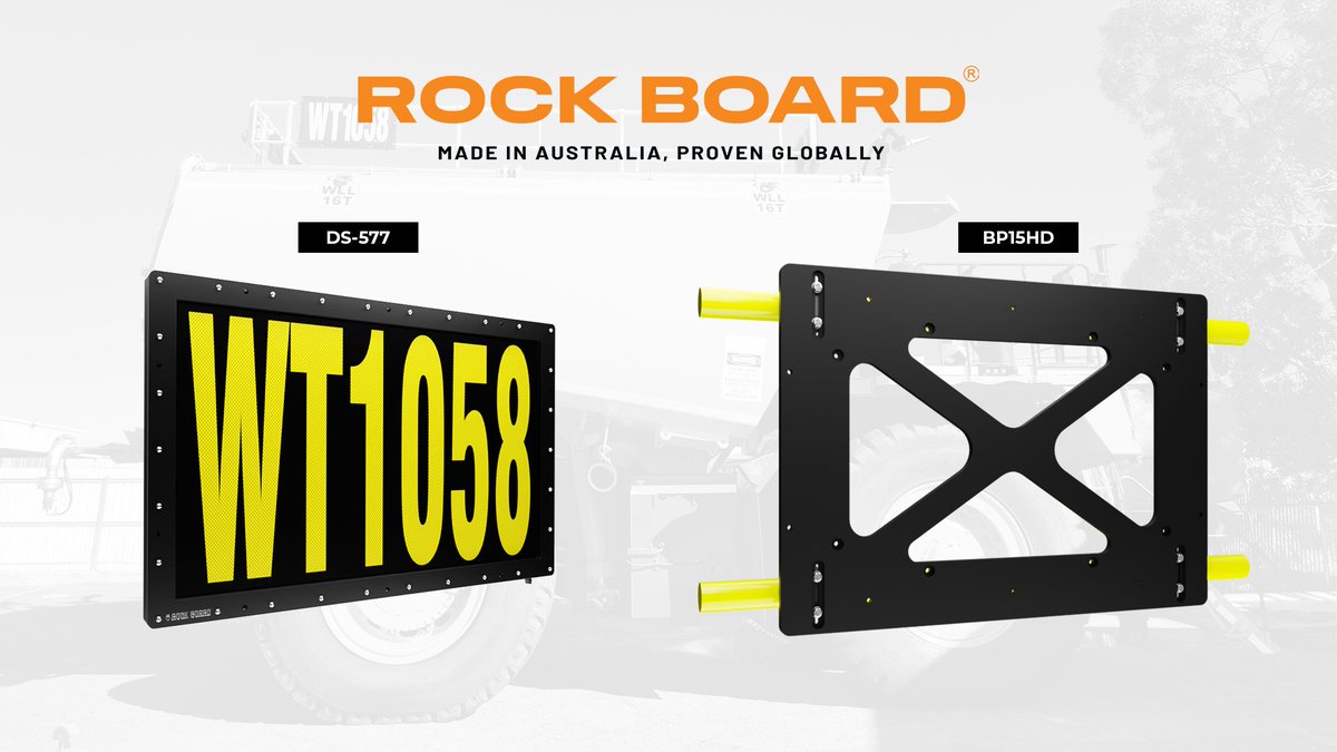 AdvFleetSigns's tweet photo. Our Rock Board® DS-577 with BP15HD Handrail mounted to a water truck. Enquire today!

#minging #handrailsign #ledmine #rockboard https://t.co/L0hcdAdUiB