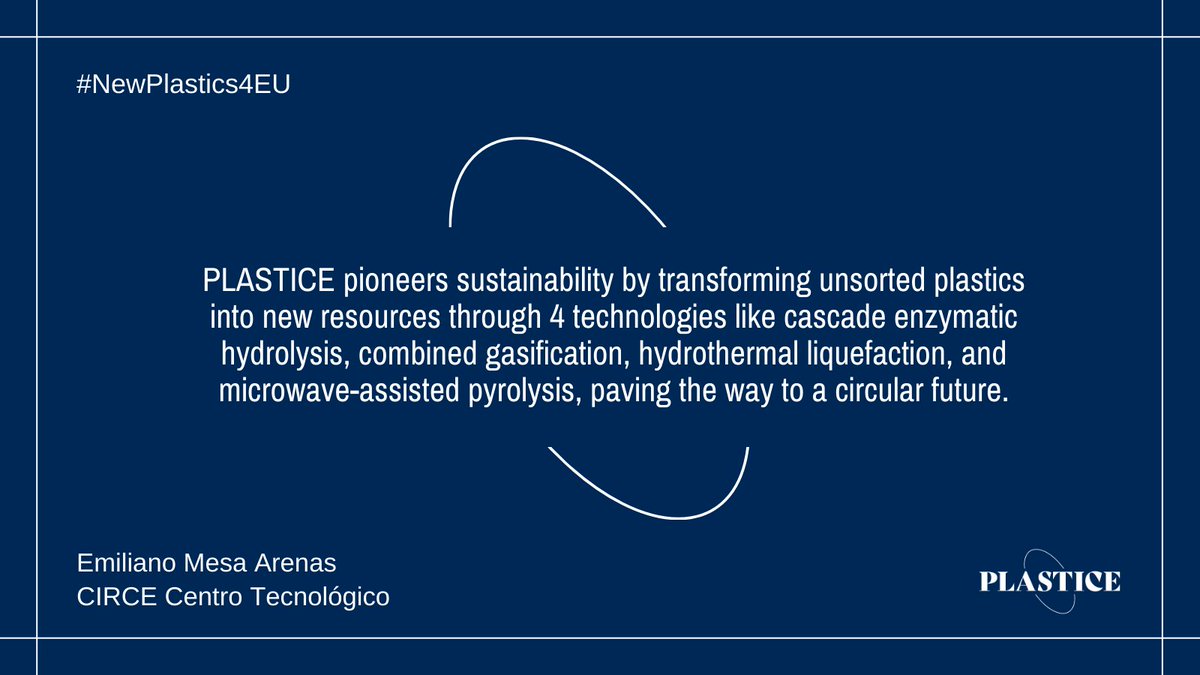 Today is #EarthDay dedicated to the #PlanetVSPlastics struggle. 🌍 It is on this day that we'd like to remind you of #PLASTICE_eu role in recycling plastics: read the words of our coordinator Emiliano Mesa from @fCIRCE to learn more about our project. 👇 #NewPlastics4EU