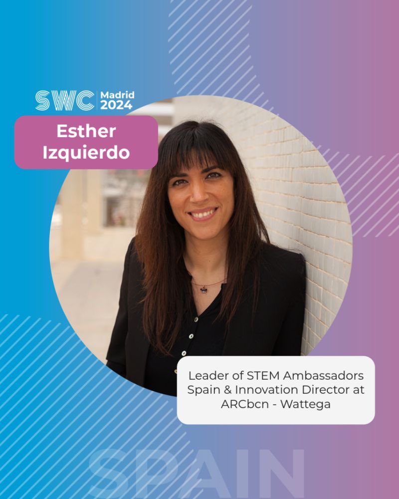 👍⭐️ Esther Izquierdo Martínez es la Leader of STEM Ambassadors Spain y, además es la directora de innovación en ARCbcn, Enginyeria & Innovació - WATTEGA

WOMEN CONGRESS MADRID 2024.
📆 9 de mayo @CaixaForum 
🎟️ ¡Inscríbete! globalstemwomen.org/madrid
#SWCMadrid24 #EmpresasSTEM