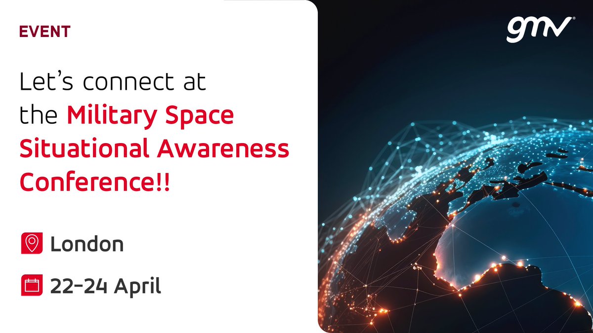 Proud to sponsor #MILSSA 2024 🚀! Join our colleagues on day one of the 'GMV's Leadership in Space Domain Awareness' session at 16:30 ➕ visit our booth to explore our space products and services. ow.ly/LpNO50RjGpC #Space #SST