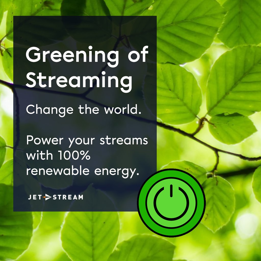 Data centers gobble up energy, harming our planet. But did you know? You can make a difference by choosing green streaming platform like Jet-Stream Cloud. 

Embrace a service that's both powerful and planet-friendly!🌿

#StreamingMedia #Green #MediaCloud #EarthDay
