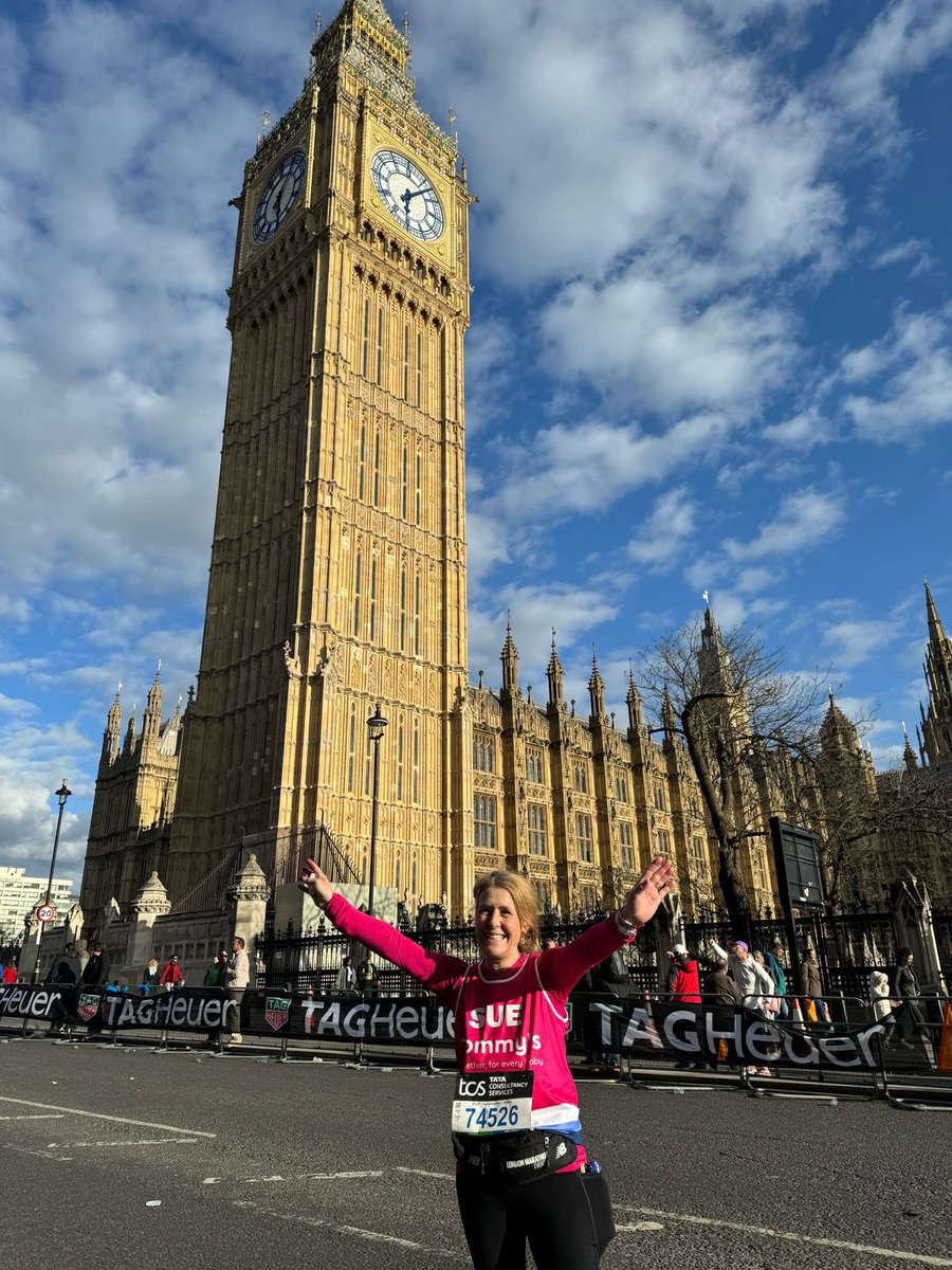 JimBrooksPM's tweet photo. Amazing day yesterday supporting Jasper’s Super Nanny running the #londonmarathon2024 for @tommys https://t.co/W9vsu82BQe