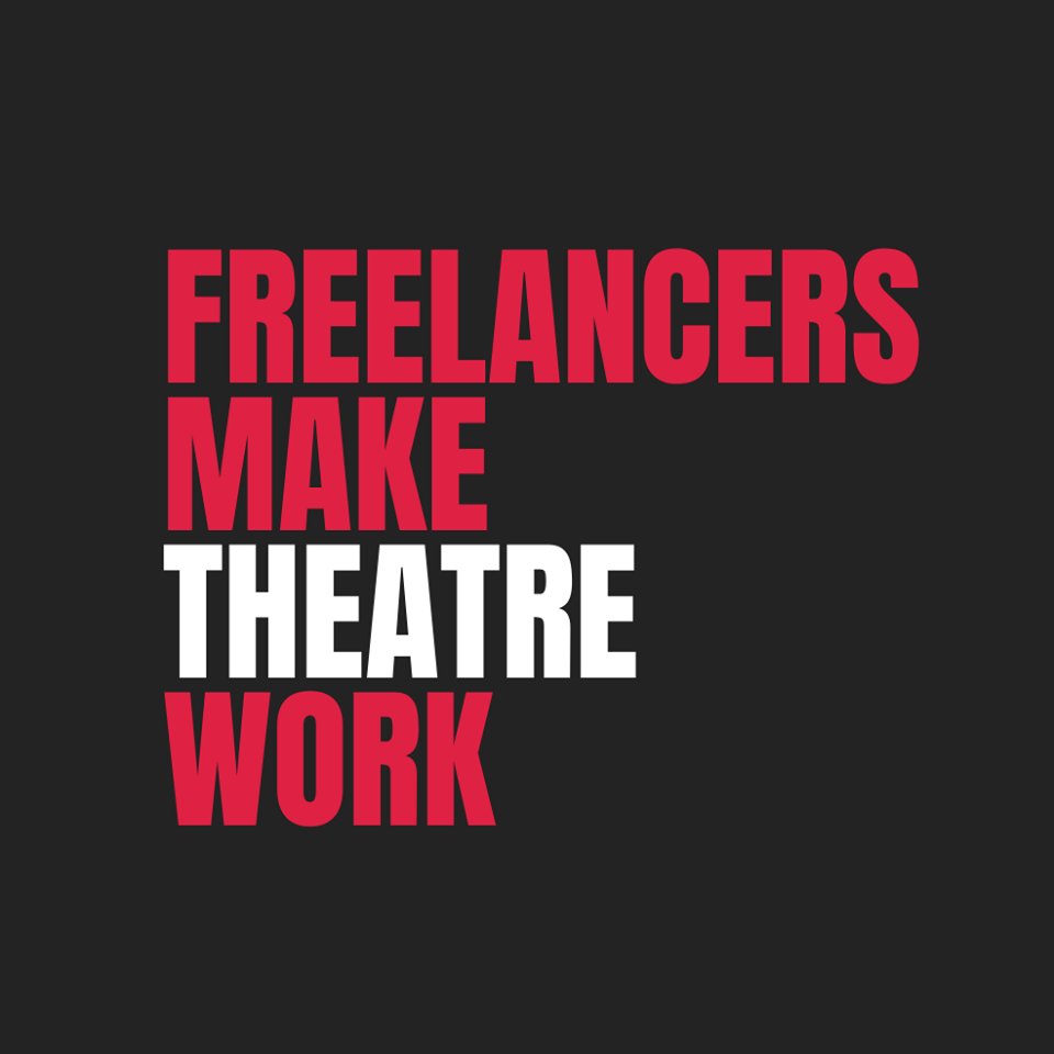 FREELANCERS MAKE THEATRE WORK -a collective to advocate for the UK theatre workforce. We aim to encourage more transparent & inclusive conversations within the theatre industry by listening & articulating freelancers’ needs to theatre managements, producers & government.