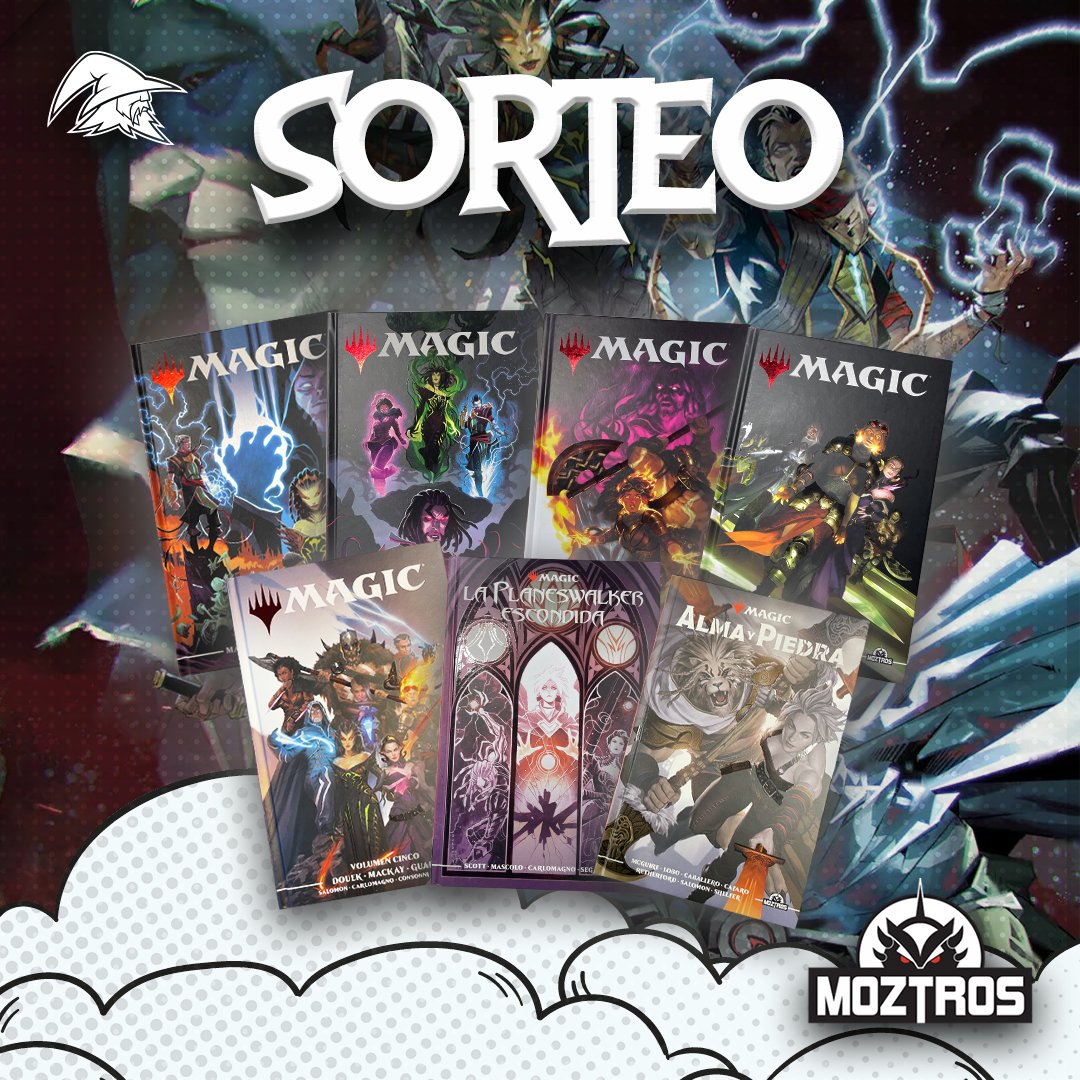 📚 Junto a la editorial @EsMoztros, ¡sorteamos 2 packs con la colección de los cómics de “Magic”! Incluidos los tomos únicos 🥳   ¿Cómo participar? ⤵️   🔹 Sigue a @MagicBarcelona_ y a @EsMoztros 🔹 Like y RT 🔹 Etiqueta a 2 amigos   ¡Tenéis hasta las 09:59 del lunes 29 de abril!