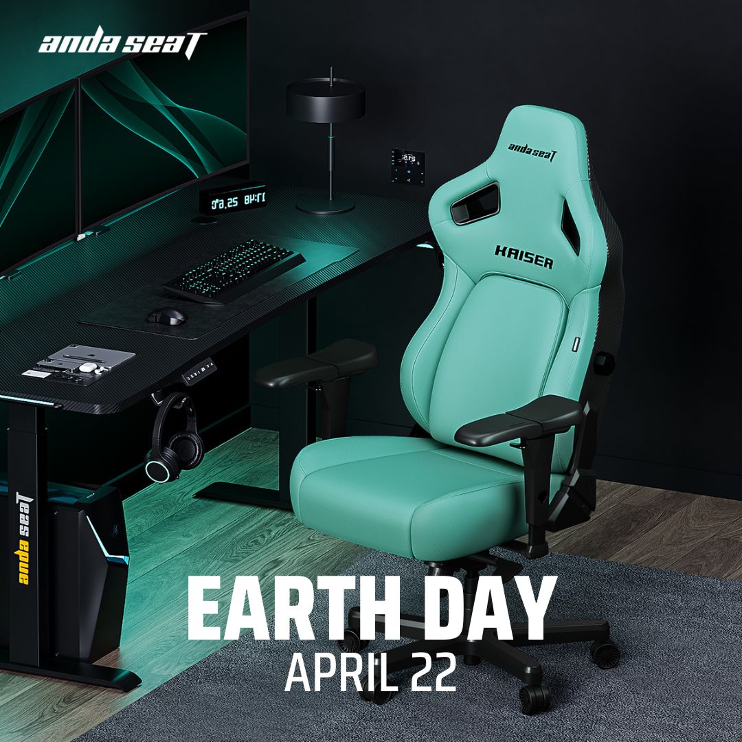 🌍✨ Happy Earth Day, friends! 🌿 With the AndaSeat Kaiser 4, you can celebrate Earth Day by making an environmentally friendly decision that also enhances your gaming experience. Explore a gaming future that combines comfort, innovation, and environmental responsibility.…