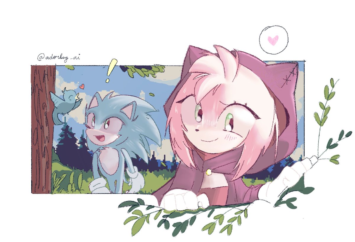 Feelings..? ♥️ #SonicMovie3 #AmyRose #Sonamy