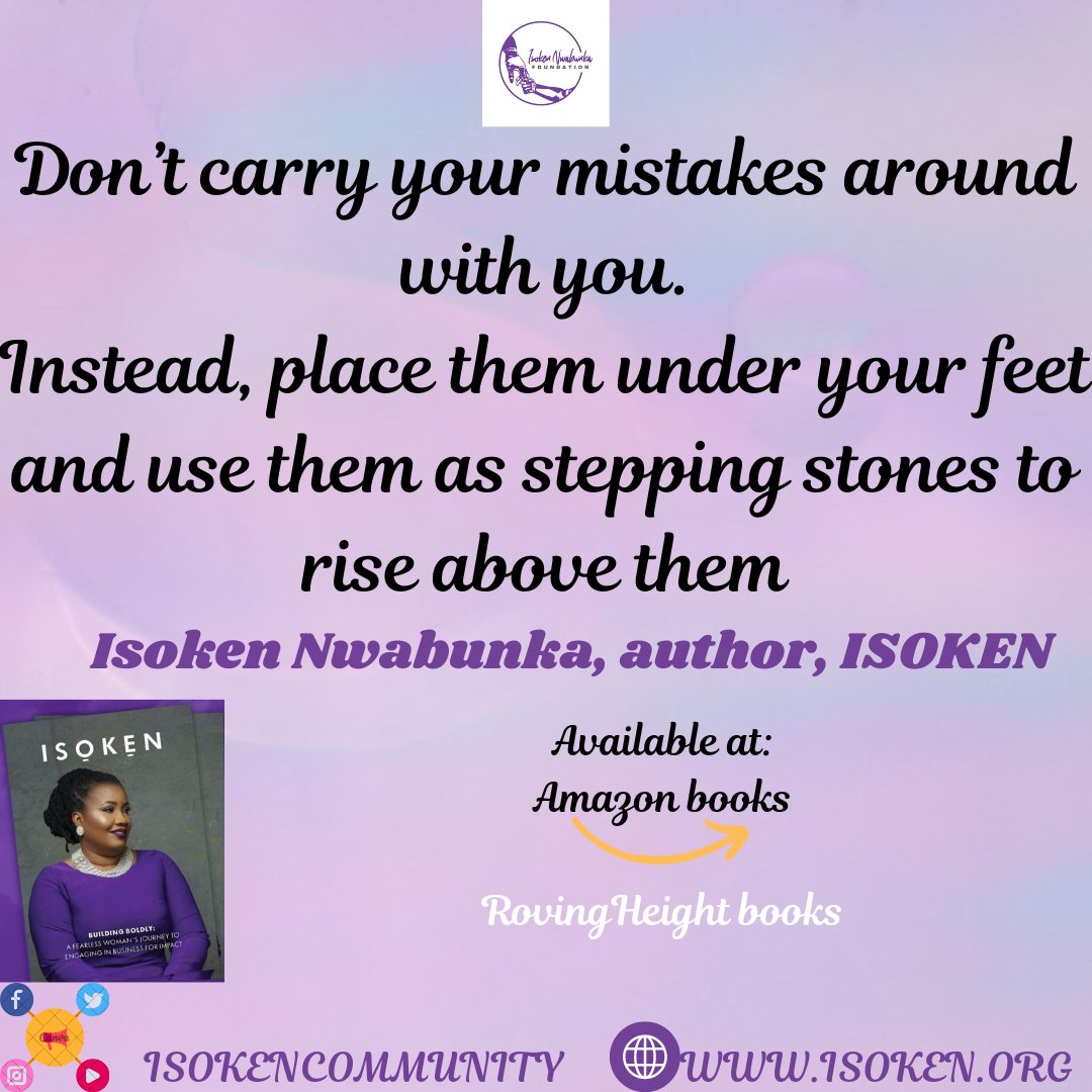 isokencommunity's tweet photo. Mistakes are the stepping stones to wisdom. We learn from trial and error; we become wise by understanding problems.
#MondayMotivation
#isokenspeaks
#isokencommunity https://t.co/Wzu8lkBkzs