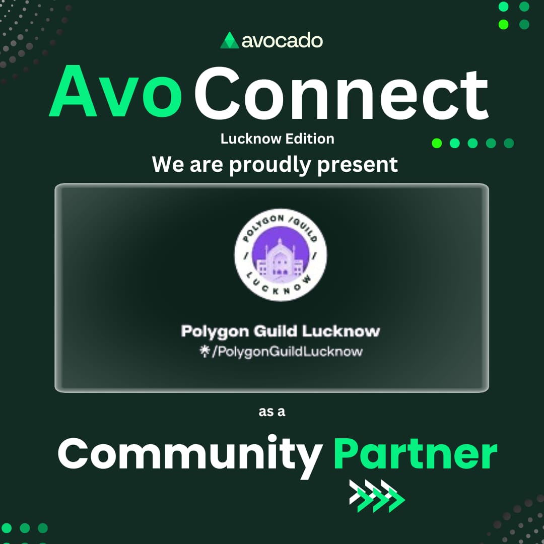 Suraj Sharma (@suraj_sharma14) on Twitter photo We are absolutely thrilled to announce that <a href="/PolygonGuildLko/">Polygon Guild Lucknow ๐</a> has joined forces with #AvoConnectLucknow as a community partner! ๐
This partnership marks a significant milestone in our journey towards fostering collaboration, innovation and community empowerment.
<a href="/avowallet/">Avocado ๐ฅ</a> We are absolutely thrilled to announce that <a href="/PolygonGuildLko/">Polygon Guild Lucknow ๐</a> has joined forces with #AvoConnectLucknow as a community partner! ๐
This partnership marks a significant milestone in our journey towards fostering collaboration, innovation and community empowerment.
<a href="/avowallet/">Avocado ๐ฅ</a>
