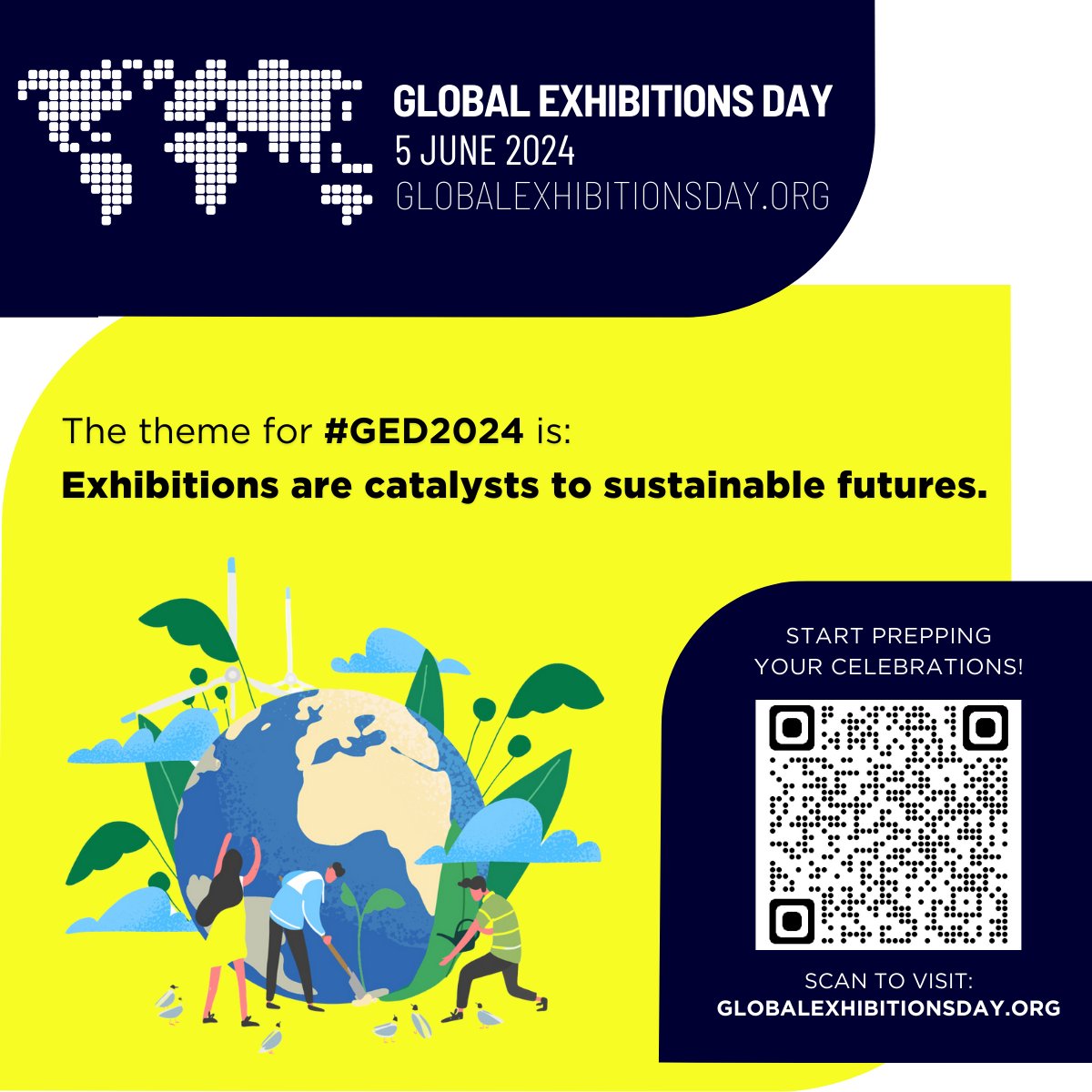 🌏 This #EarthDay, deep dive into our #GED2024 theme: Exhibitions are catalysts to sustainable futures. 🎉🔗 Start your preparations now - visit the GED website to download our toolkit: globalexhibitionsday.org #ufi #ufiadvocacy #exhibitions #eventprofs