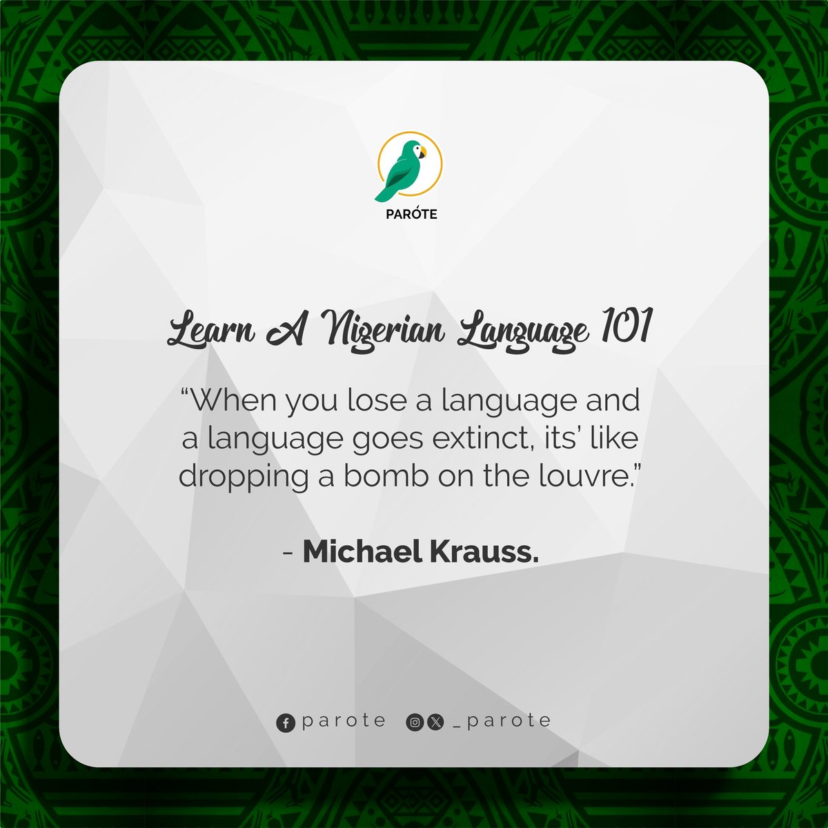 Learn a Nigerian Language tweet media