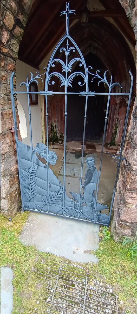 A beautiful gate from Buttermere church for #allmetalmonday