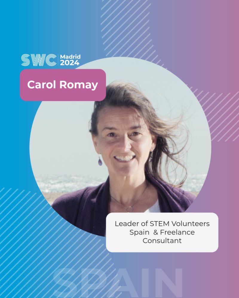 👍⭐️ Carol Romay, Leader of #STEM Volunteers Spain y Consultora Freelance.

✨ Carol tiene un propósito que es contribuir a construir un futuro con #igualdad.

WOMEN CONGRESS MADRID 2024.
📆 9 de mayo @CaixaForum 
🎟️ ¡Inscríbete! globalstemwomen.org/madrid
#SWCMadrid24 #Talento