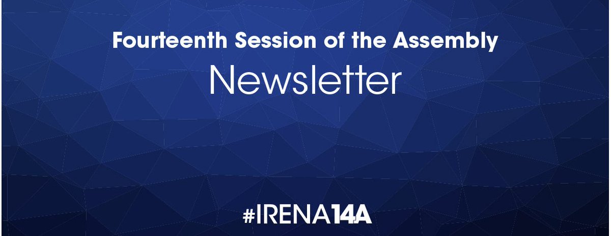 #IRENA14A Newsletter! 

Assembly Day focused on⤵️
✅bankable #renewableenergy projects 
✅Africa's #energytransition; 
✅roles of geothermal energy & green hydrogen
✅policy & skills needs to accelerate the energy transition. 

Subscribe to learn more👇
irena.org/subscriptionfo…