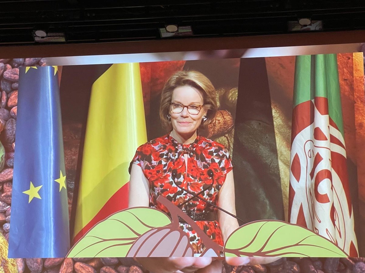 Opening of the <a href="/WorldCocoaConf/">World Cocoa Conference</a> in Brussels by Queen Mathilde of Belgium, who highlighted the role of cocoa cultivators and women during her speech
#worldcocoaconference #CocoaBrussels2024