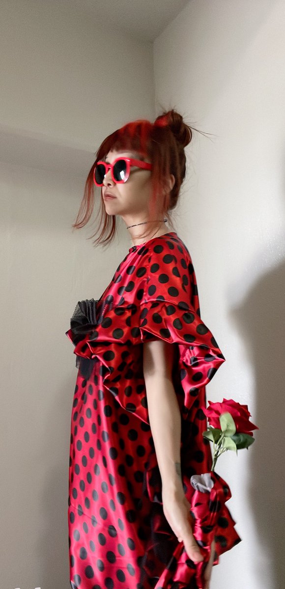 kirococo_Q's tweet photo. わたしてんとう虫になりたいの🐞

❤️ドットドッサリセットアップ❤️

ボトムスのフリルも揺れてかわちい

　　　　🏰おとぎのくに🏰
みなふぉんちゃんとコラボイベント
5/1〜5/7 阪急うめだ本店
10階　中央街区11番小屋

#ハンドメイド
#個性万歳
#ドット
#てんとう虫 https://t.co/cuLBpVcBqA