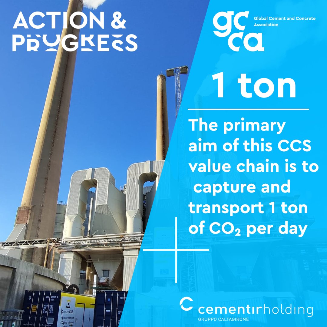 Our member Cementir Holding is working on CORT, ConsenCUS and CASPER #CarbonCapture pilot testing facilities at Aalborg Portland. Find out more about these projects in our Cement Industry Progress Report ⬇️ gccassociation.org/cement-industr…