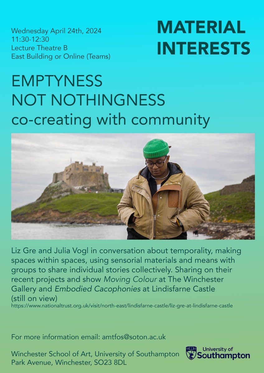 This Wednesday Liz Gre and Julia Vogl will be in conversation at our next Material Interests event: EMPTYNESS NOT NOTHINGNESS: co-creating with community. 🔗Register to join us in person or online 👉 bit.ly/4aMQiJb