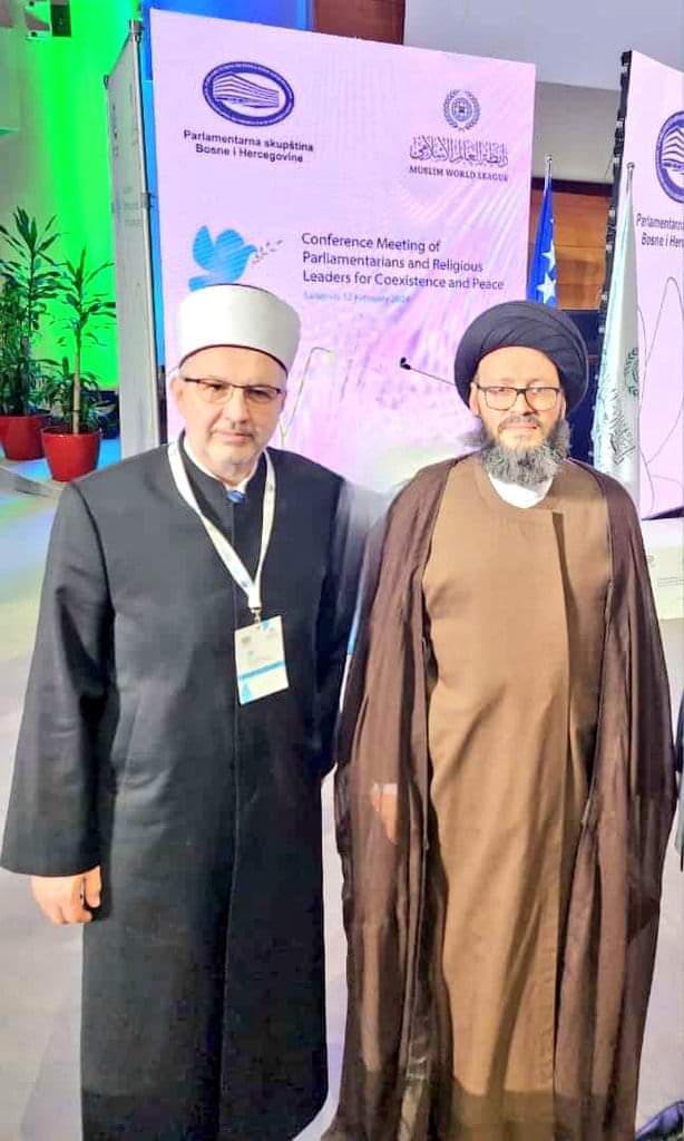 #الأخوة_الإسلامية تربطنا والقيم الإنسانية تجمعنا في مؤتمر اعلان سراييفو للسلام سماحة #العلامة_السيد_محمد_علي_الحسيني  مع مفتي سراييفو نيدزاد غرابوس.
#التقريب_بين_المذاهب_الاسلامية 
<a href="/taqribislamic/">التقريب بين المذاهب الاسلامية</a>
#بناء_الجسور_بين_المذاهب_الاسلامية