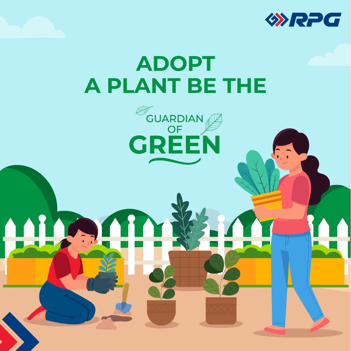 Become the Guardian of Green by adopting a plant. Snap a selfie with your plant using the hashtag #GuardianOfGreen and share it with us for a chance to get featured on our page. Let's grow together and make a difference on Earth! #ThisIsRPG #EarthDay #Green #EarthDay2024