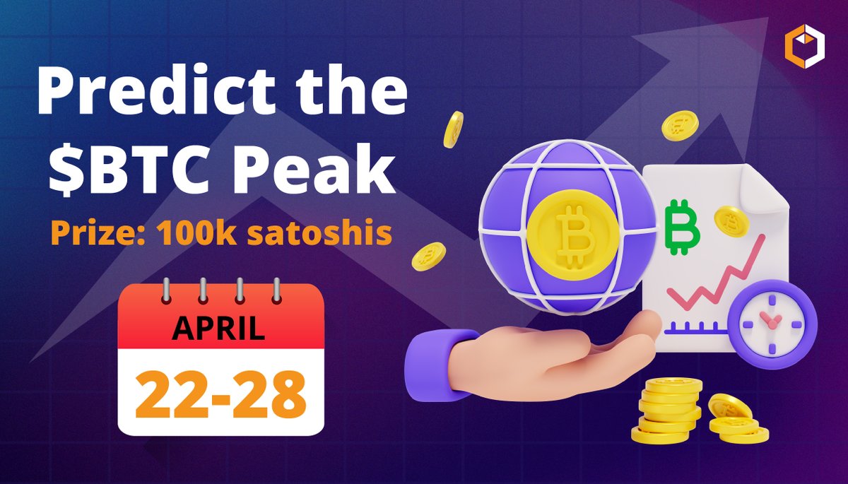 esatoshiclub's tweet photo. 🌟 New Week, New Challenge! 🌟

Join the @esatoshiclub  Prediction Challenge: Predict the Highest $BTC Price This Week (April 22-28).

Reply with your guess below to win 100,000 satoshis! 👇 https://t.co/ZjAWXOS7VP