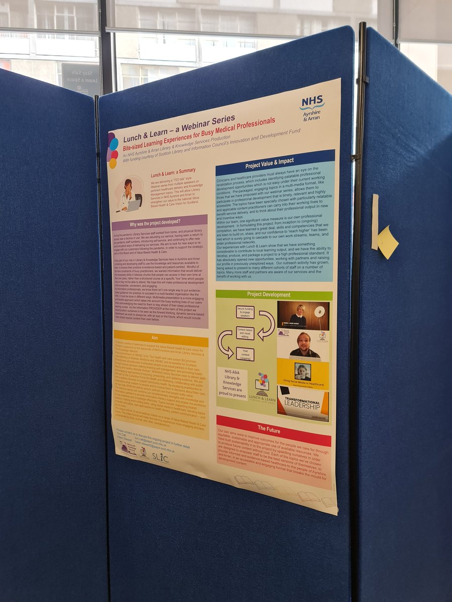 etoiledusoir's tweet photo. Poster up and all set for @RealisticMed #RealMed2024 conference representing @NHSAAALibrary Lunch and Learn https://t.co/GdiSQ8ed5s