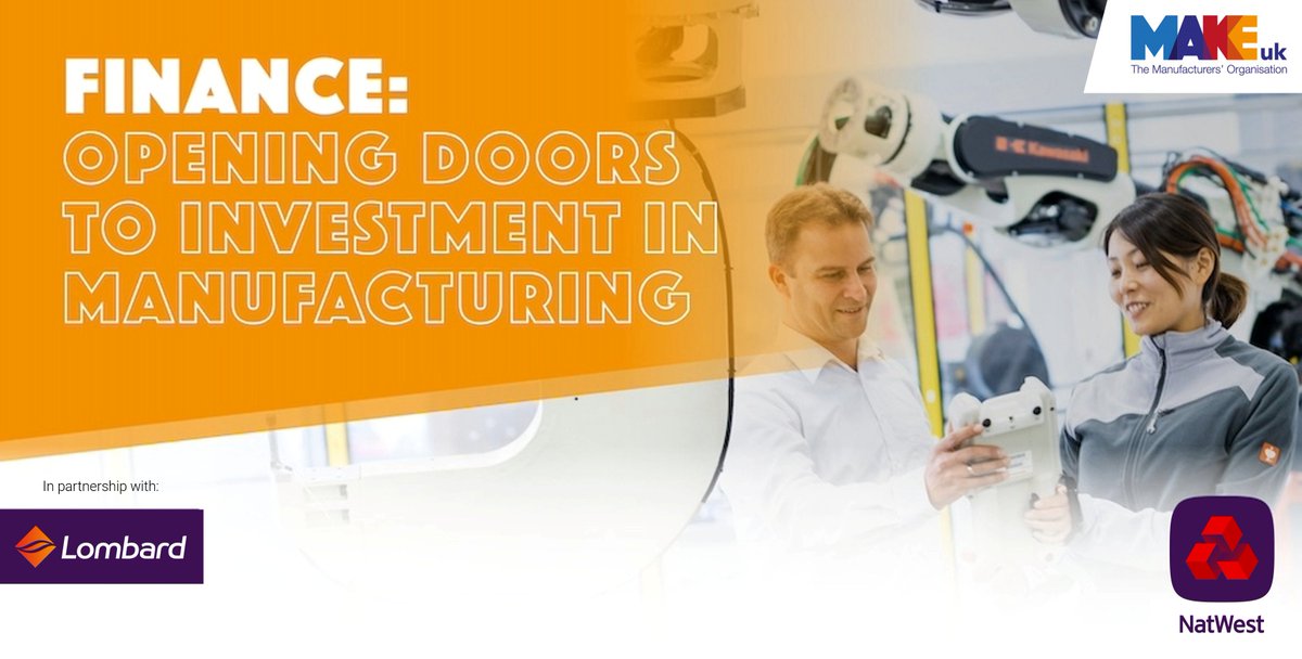 🆕🚨 #UKmfg firms are missing out on up to £10bn of investment due to a lack of awareness of funding sources, rising costs & political uncertainty. That's according to our latest report – Finance: Opening Doors to Investment in Manufacturing – published today in partnership with…