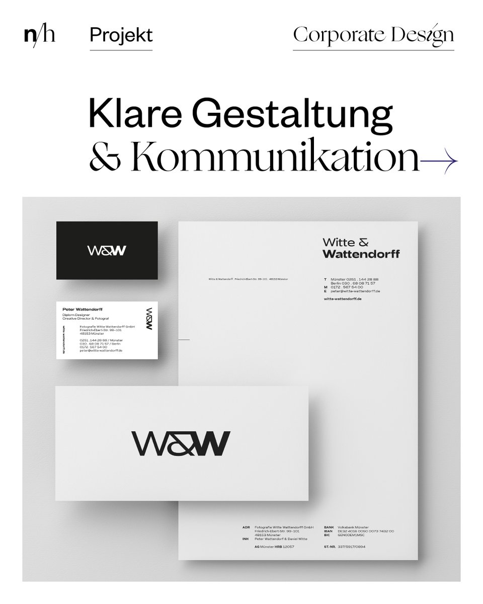 dirk_nolte's tweet photo. Corporate Design &amp; Webpräsenz für Witte &amp; Wattendorff – wo Fotografie auf Design trifft
In einer Welt, in der Bilder mehr als tausend Worte sagen, wollten wir sicherstellen, dass jede Nuance ihrer Kunst auch in ihrem Webauftritt widergespiegelt wird. #CorporateDesign #Webdesign https://t.co/vybEoJoy6r
