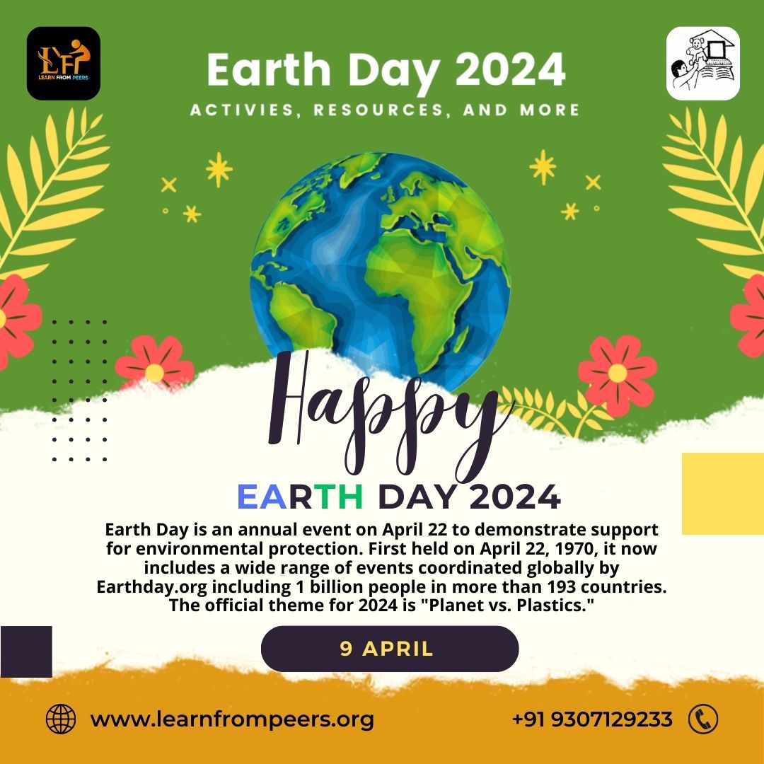 Earth Day 2024🌍is an annual event on April 22 to demonstrate support for environmental protection. This global event, initiated on April 22, 1970 by Earthday.org, now involves over 1 billion people in 193+ countries. The 2024 theme is'Planet vs. Plastics.#EarthDay2024