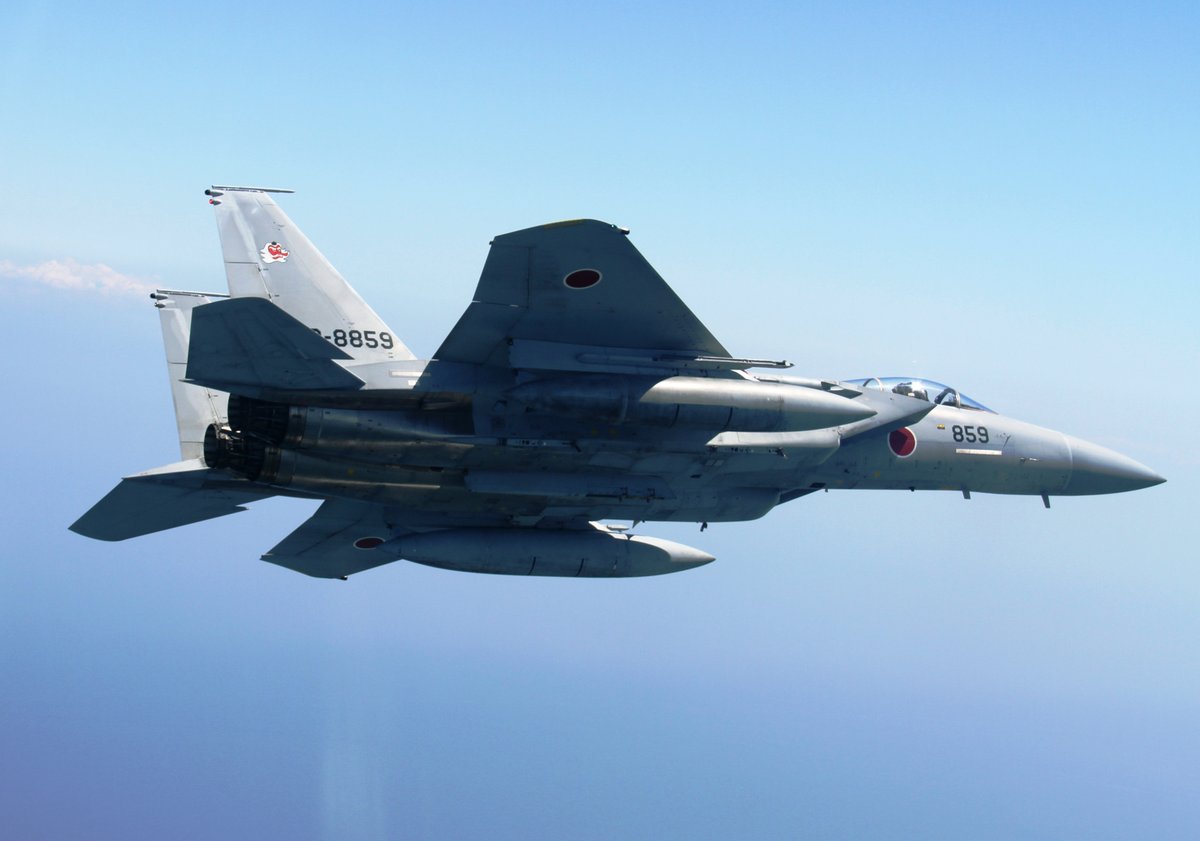 From Apr. 19 to 20, the #JASDF Southwestern Air Defense Force’s fighters scrambled to cope with a suspected intrusion into Japan’s airspace over the East China Sea. JSDF continues to responding to protect our territory and peace for the people of Japan 24/7. (sample image) #F15