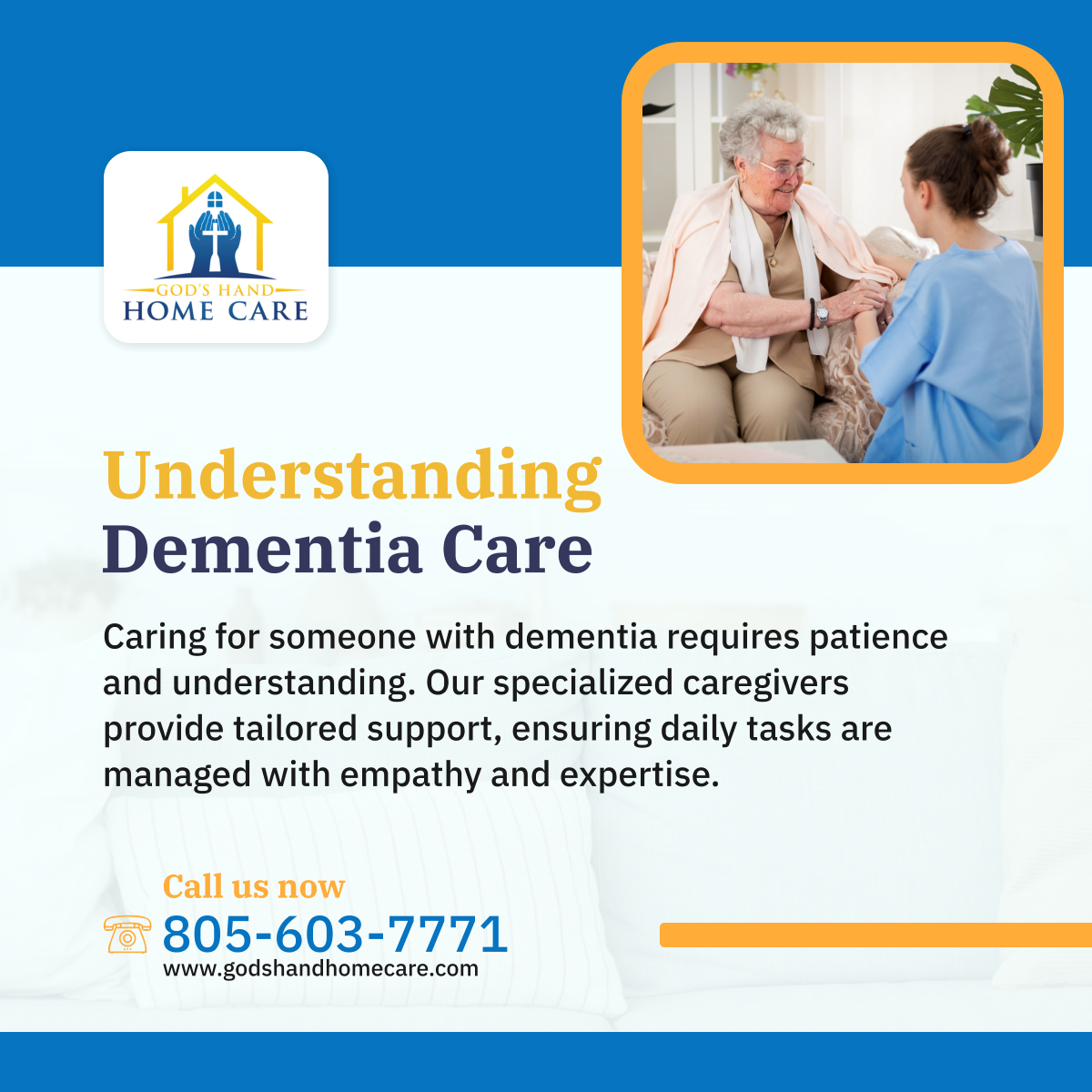 Navigate dementia care with grace. Our professional team offers the support and guidance needed to maintain a gentle pace and dignity in daily activities. 

#OxnardCA #HomeCare #DementiaSupport