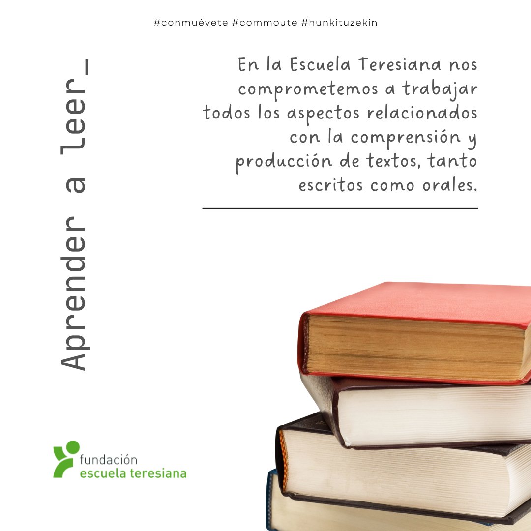 FETeresiana's tweet photo. Aprender a leer, leer para aprender, el placer de leer...
La lectura como eje principal de la educación en los colegios de la @FETeresiana
¡Nos encanta leer!
#DiaDelLibro
#planlector
#ConMuéveTe💕
#ComMouTe💕
#HunkiTuzEkin💕 https://t.co/qGqlidXgGD