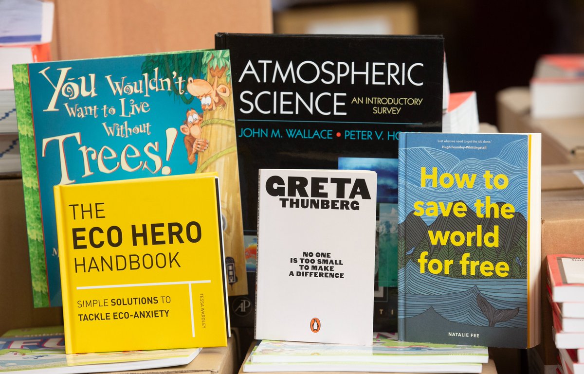 This #EarthDay we want to share just some of the books that publishers donate to us to send to communities around the world. From children's books, through lifestyle and reference to academic texts, all help further the conversation and learning around looking after our planet.