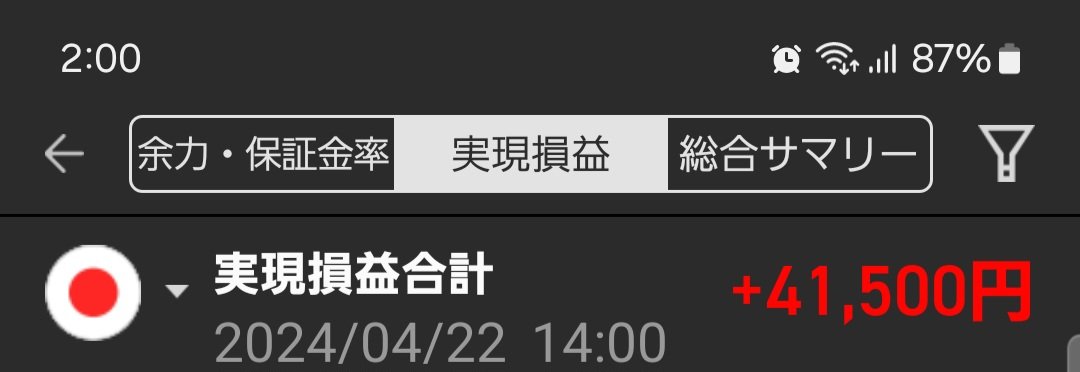 今週もコツコツマンからのスタート📉