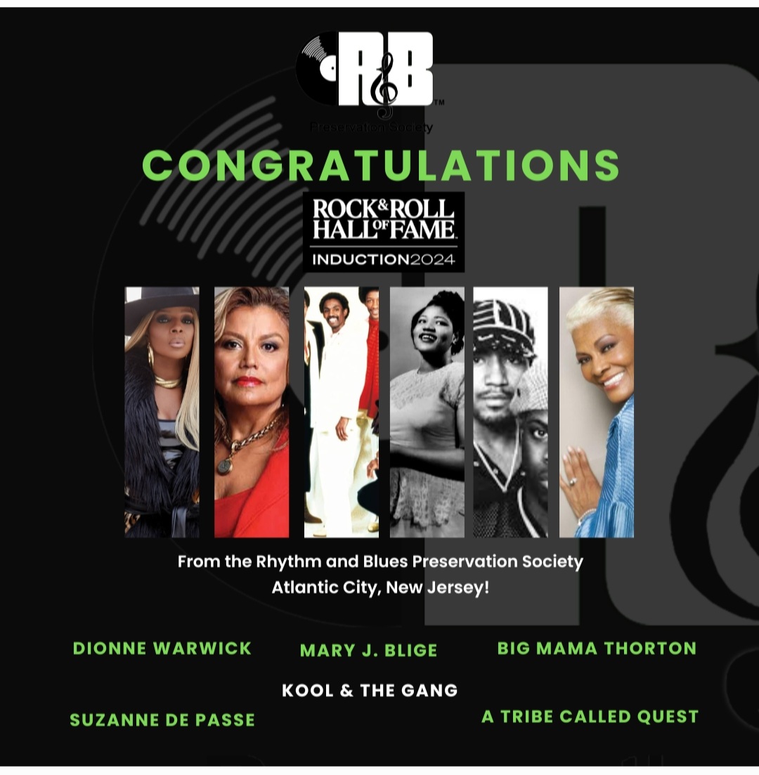Congratulations from RBPS! @rockhall @dionnewarwick @maryjblige @ATCQ @KoolntheGngLIVE #suzannedepasse #bigmamathorton #rbpsoc #blackmusicpreservationists #preserveblackmusic #BlackMusicCulture365TM