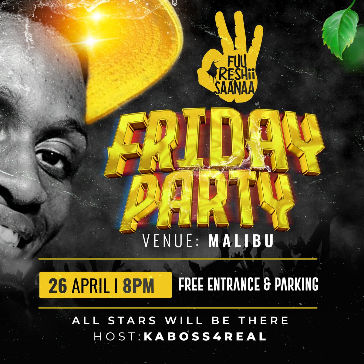 kaboss4real's tweet photo. For the first time as ME ndabateguriye PARTYY YA FUURESHII SAANAA 
Ya Friday ya FUURESHII SAANAA 👌
ya Friday yo ku Vibingaa 🔥🙌🏾
Plz come party with me 🔥 save your energy Cozz ITAKUWAA FuureshiiSaanaa 👌

KARIBUUU ☺️ https://t.co/1alEBfVTXf