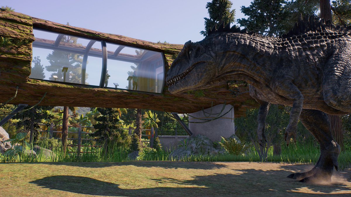 Today’s suggestion for Community Park 8.0 came from VampireMacy05 on TikTok. 
They wanted a Dominion Giganotosaurus in a woodland enclosure. 

youtube.com/shorts/Ok2qpaT…

🦖 - @JW_Evolution 

#JurassicWorld #JurassicWorldEvolution #JurassicWorldEvolution2