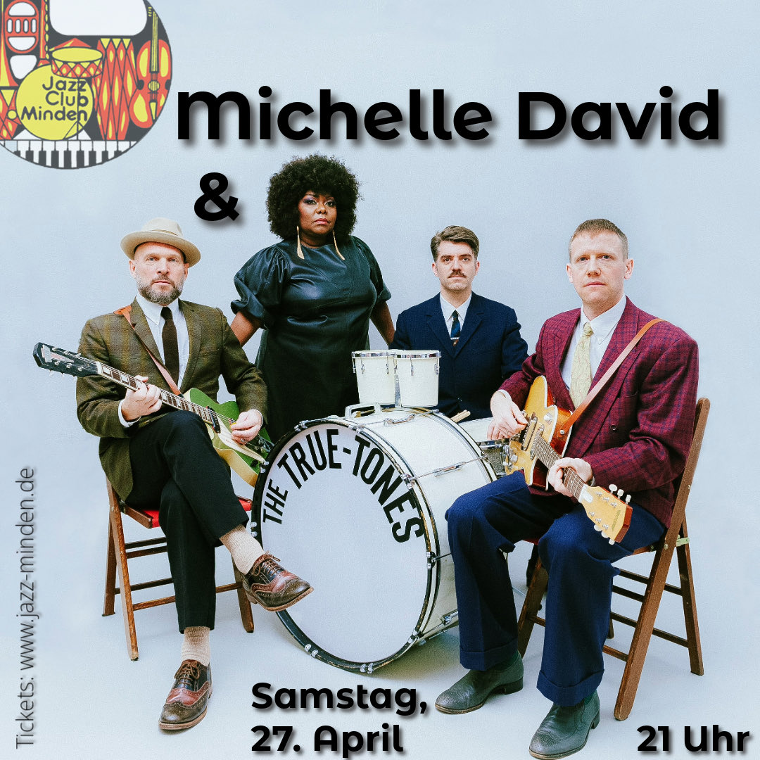 Unser nächstes #Live-Konzert am kommenden Samstag #MichelleDavid mit ihrer Begleitband #TheTrueTones