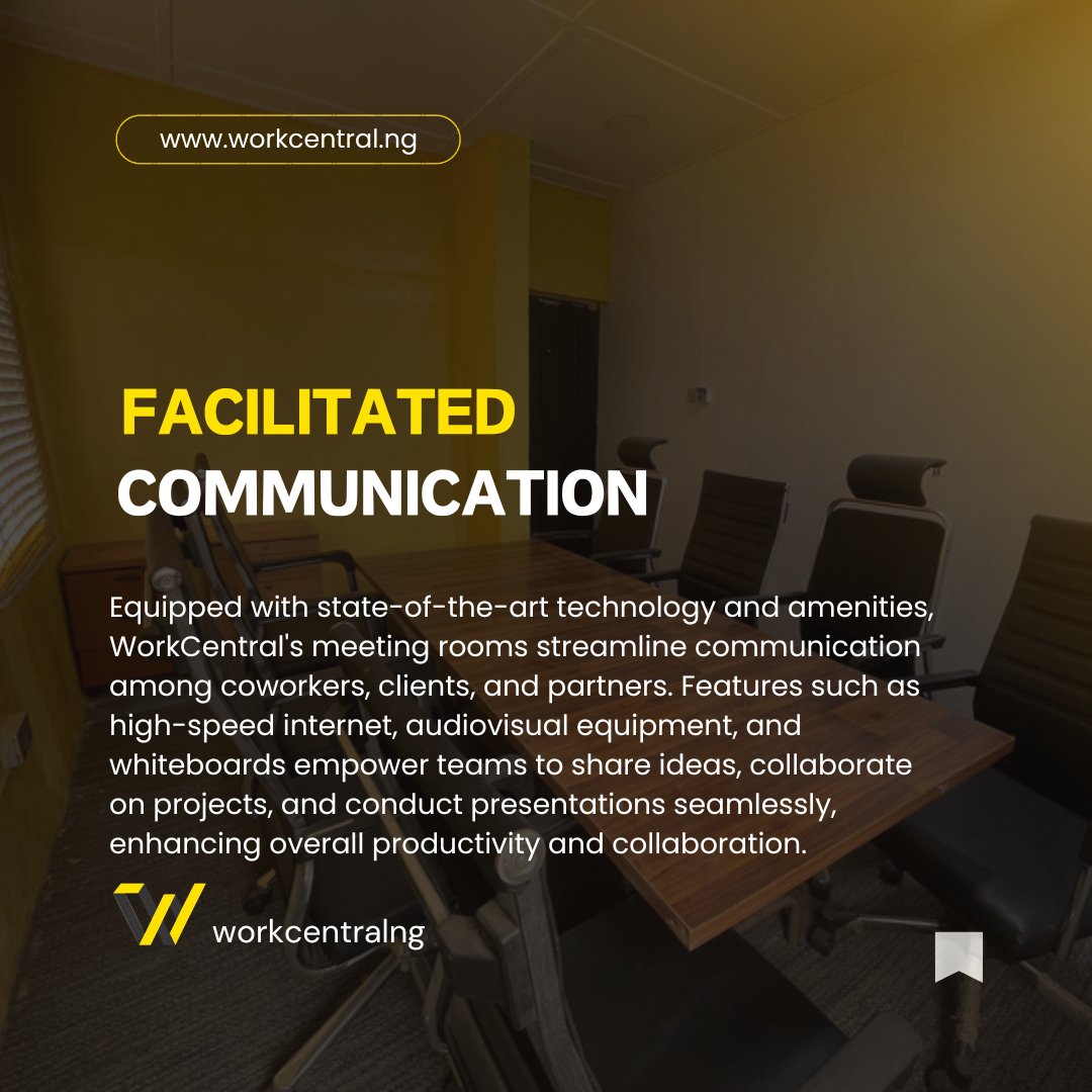 workcentralng's tweet image. "Kick off your Monday in style! 
 Elevate your meetings in Workcentral’s top-tier boardrooms. Swipe to see why!  #MondayMeetings #Workcentral #ProfessionalSpace #MondayMotivation