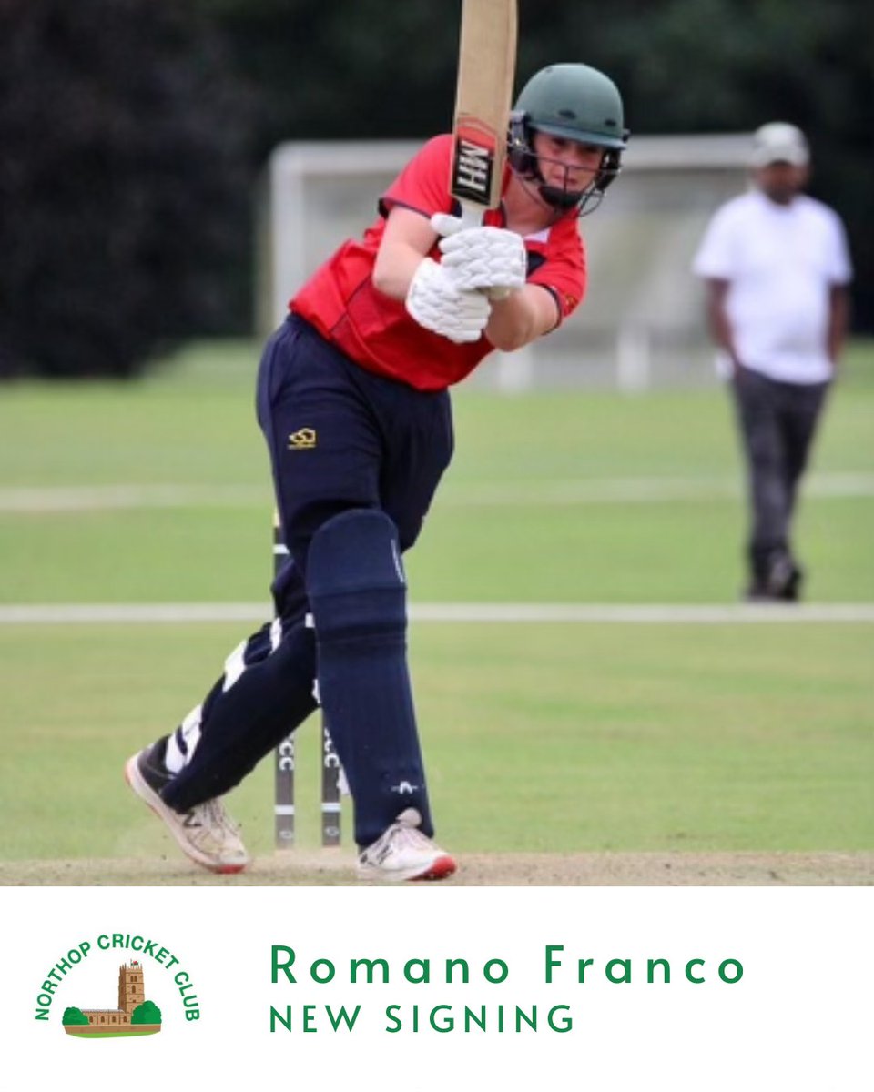 Northop Cricket Club is delighted to announce the signing of Romano Franco. The talented 17-year-old currently plays for Glamorgan Academy and Wales U18s, and cites his favourite cricketing moment as taking a fifer against Somerset last season.