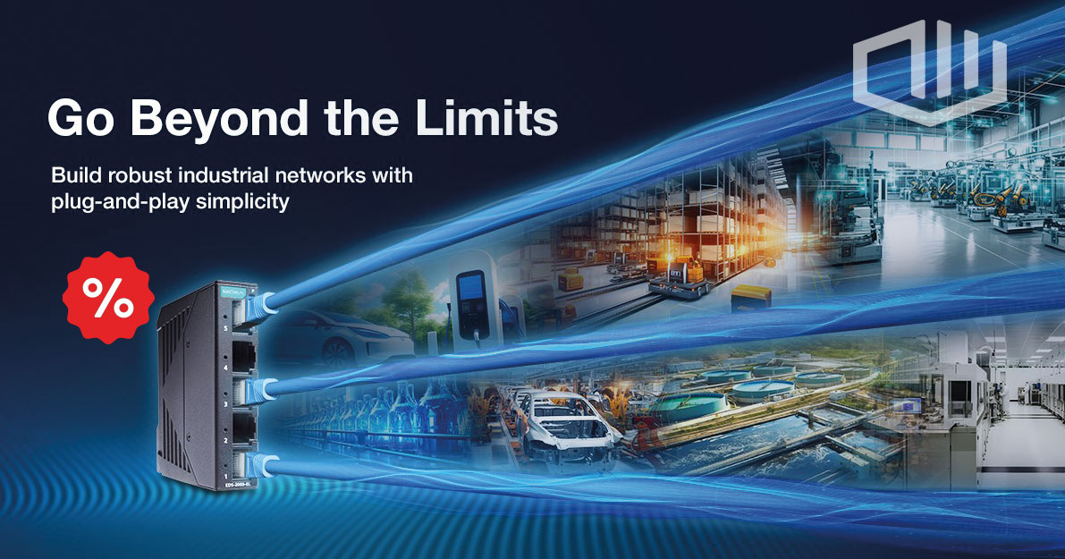 🚀Nicht verpassen: Sichern Sie sich jetzt Ihre Moxa EDS-G2000 Ethernet Switches zu Sonderkonditionen  
💡 Verpassen Sie nicht unsere Aktion, die vom 17.04.2024 bis zum 31.05.2024 läuft.

Zur Aktion: bit.ly/3xEknMV

#MoxaConnects #EthernetSwitches #Aktion